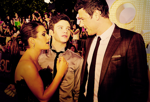  Cory, Chris and the Glee cast:)