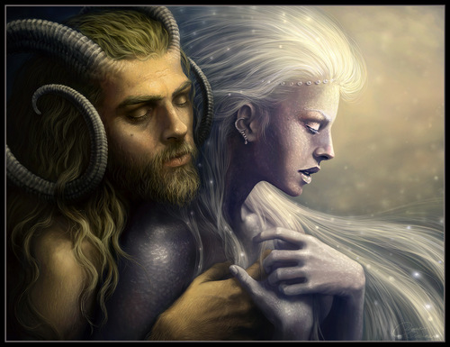  God and Goddess(Pan and Selene)
