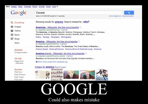  谷歌 can also make mistakes