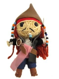  Hanmade Pirate Captain Keychain - www.mystringdolls.com