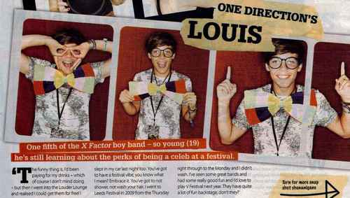  Louis in 'Celebs On Sunday' magazine's V Festival photobooth!