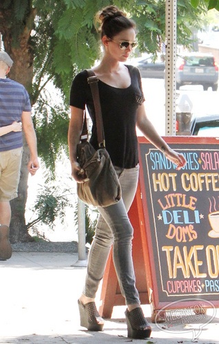  Megan - Heading to a building in Los Angeles, CA - August 29, 2011