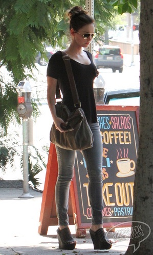  Megan - Heading to a building in Los Angeles, CA - August 29, 2011
