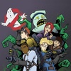  The Real Ghostbusters & Stay Puft marshmallow, kẹo dẻo Man