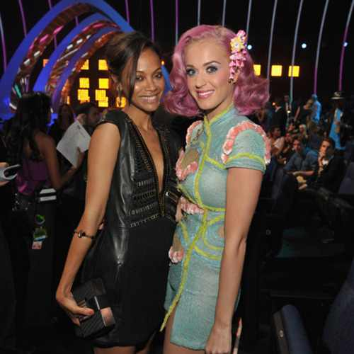  Zoe and Katy Perry at the VMA