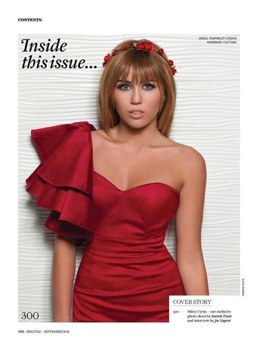  ❤ Miley Cyrus❤ ~ Prestige Magazine(September/2011)
