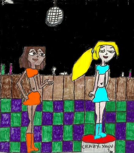  Bridgette and Courtney dancing (with color)