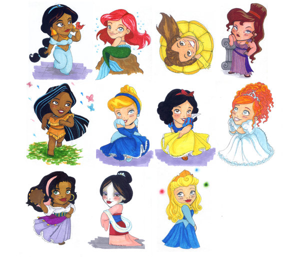 Ngắm loạt fan art dễ thương về các nàng công chúa Disney và dàn pet siêu  cưng mà mê