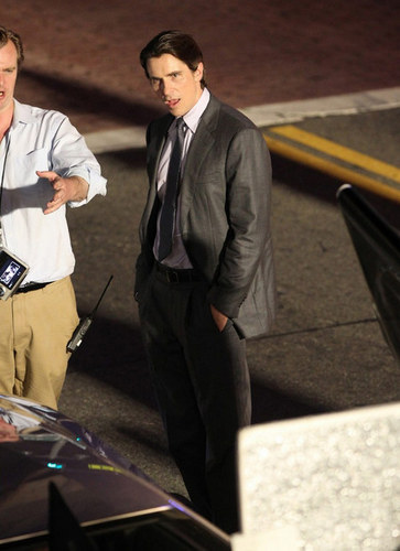  Christian On the set of The Dark Knight Rises