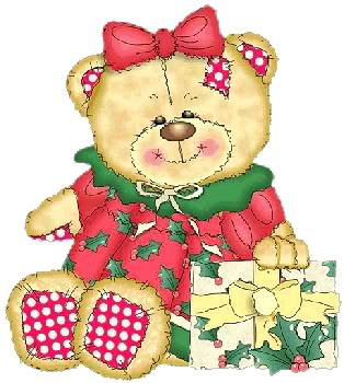  Christmas teddy ours