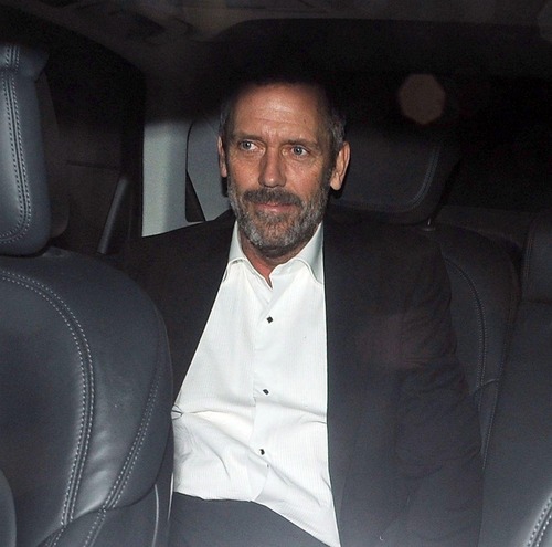  Hugh Laurie leaving the Ivy restaurant in 伦敦 06.09.2011