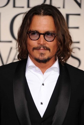 Johnny Depp at golden globe awards 2011