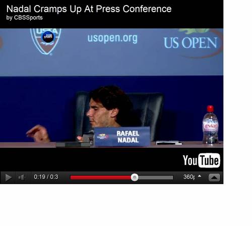  Nadal leg cramp during US Open 2011