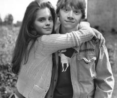  Ron and Hermione in Black&White