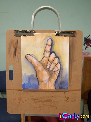  Sam's finger painting