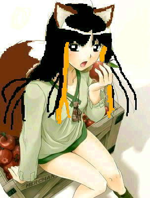  SheWolf11 as an okamimimi (anime serigala person)