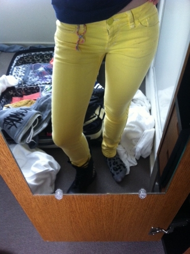  "My old Yellow pants!!" -Hayley