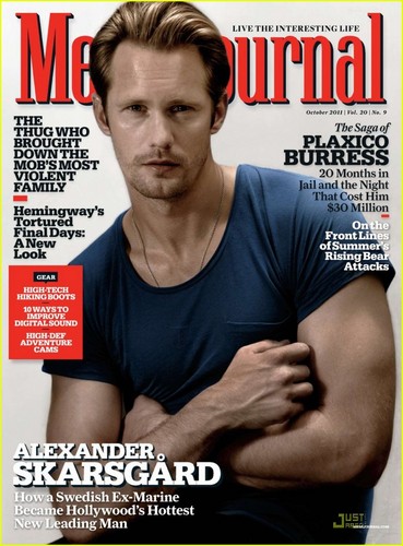  Alexander Skarsgard Covers 'Men's Journal' October 2011