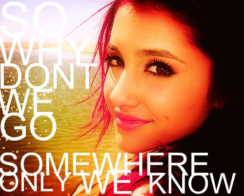 Ariana with Song Quotes