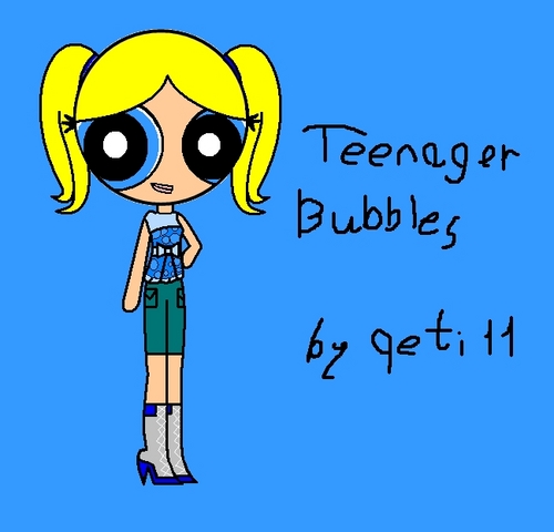  Bubbles as a teenager