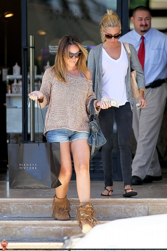  Haylie - Shopping in Barneys with Ashley - August 18, 2011