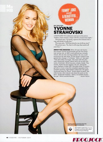  Yvonne Strahovski in the October 2011 Issue of Esquire Magazine (HQ)