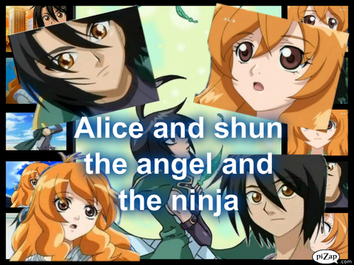  Alice and shun the ángel and the ninja