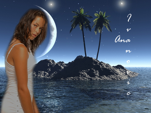  Ana Ivanović in Moon Lit Paradise