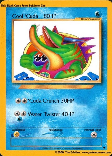Cool 'Cuda Pokemon Card