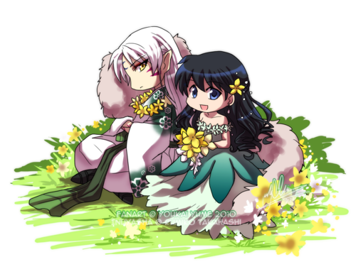  Cute Sesshoumaru-sama and Kagome !