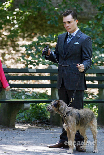  Ed Westwick on the Set of Gossip Girl in NY, Sep 16