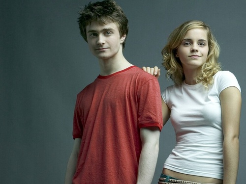  Harry and Hermione 壁紙
