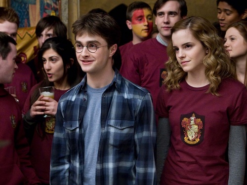  Harry and Hermione kertas dinding