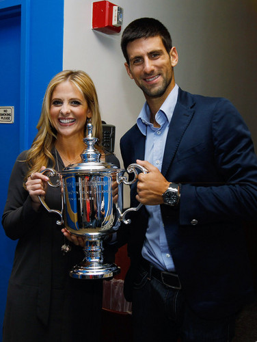  Novak Djokovic and Sarah Michelle Gellar