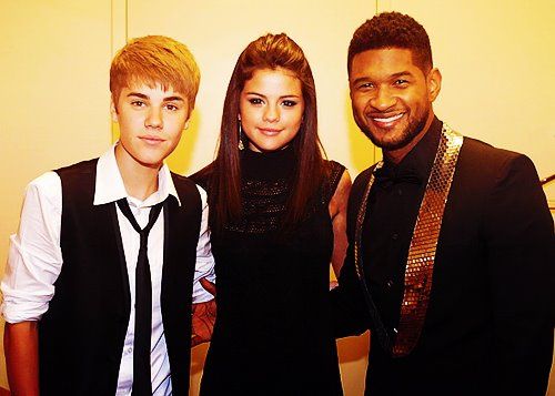  Justin , Selena and अशर <3