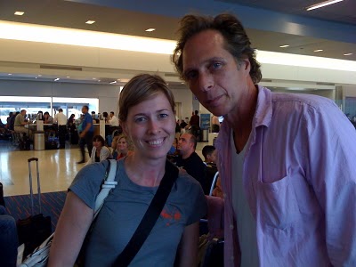  William Fichtner with a fan
