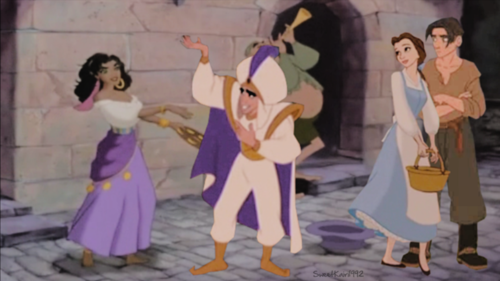  esmeralda, belle, アラジン and jim
