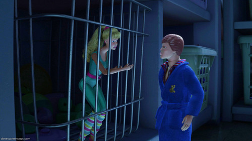  Барби talks to Ken in jail