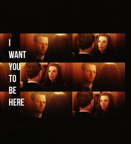  I want you to be here...