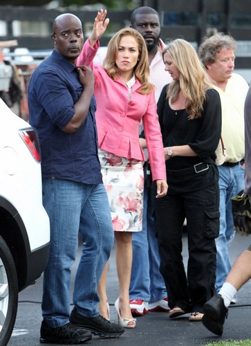  Jennifer - Parker.. Film set - Filming in Miami - September 22, 2011