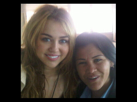  Miley With Fan!