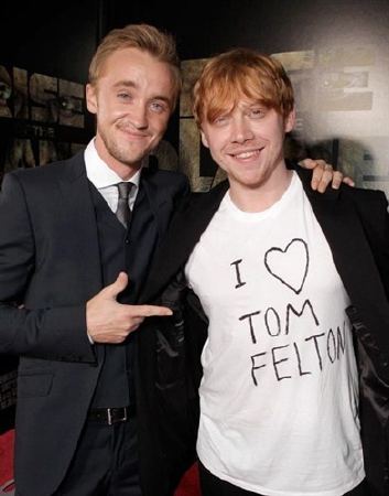  Tom Felton and Rupert