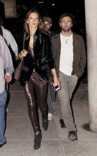  Alessandra Ambrosio and Jamie Mazur leaving the David LaChapelle exhibition in West Hollywood