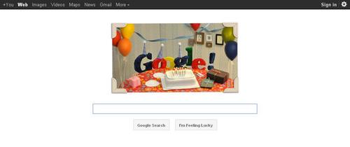  Happy 13th Birthday Google!