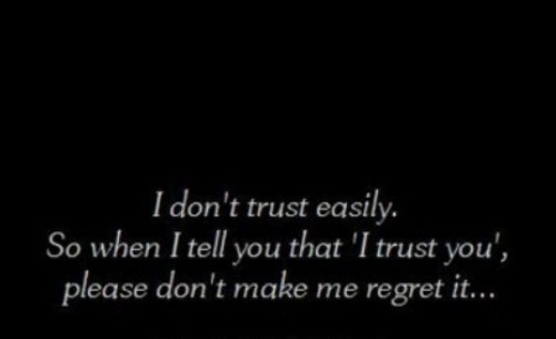  I Don't Trust Easily! 100% Real ♥