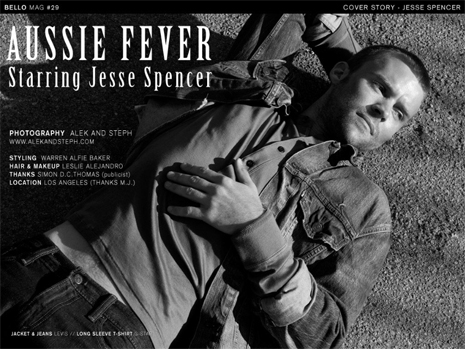  Jesse Spencer in Issue #29 of Bello Magazine