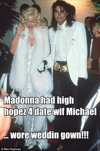  Michael Jackson macro - MJ and Madonna Oscars date.