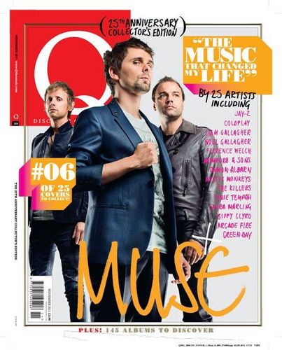  মুসে on the cover of Q magazine