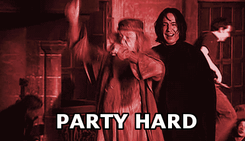  Party hard Dumbledore and Snape