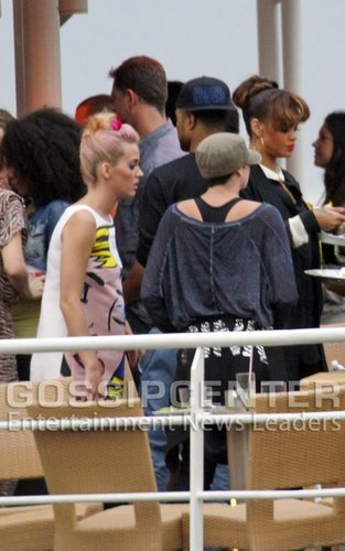  蕾哈娜 and Katy Perry at an afterparty for the first 日 of the Rock in Rio 音乐 festival